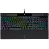 Corsair K70 RGB PRO Optical-Mechanical Gaming Keyboard, Backlit RGB LED, CORSAIR OPX, Black, Black PBT Keycaps