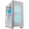 COUGAR AIRFACE FLO RGB PC Case, Mid Tower, White