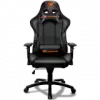 COUGAR Armor Gaming Chair Black, Piston Lift Height Adjustment,180º Reclining,Adjustable Tilting Resistance,3D Adjustable Arm Rest,Full Steel Frame,Ultimate Quality: Class 4 Gas Lift Cylinder