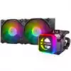 COUGAR Helor 240 Liquid Cooling,Copper with Nickel Plating,Pump Speed 2700 ± 10% R.P.M, Aluminum material, 12 Addressable RGB LEDs (5V), Radiator Type 240mm,Fan ModelVortex Omega 120,Fan Quantity 2,Hydro-Dynamic Bearing