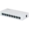 Dahua 8-port Fast ethernet 10/100, Layer 2 Switch, Switching Capacity 1.6 GB/s, MAC Table Size 1K. IEEE 802.3, IEEE 802.3u, IEEE 802.3ab, IEEE802.3x, 1.5W