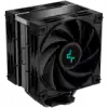 DeepCool AK400 ZERO DARK PLUS, CPU Air Cooler, 2x120mm FDB PWM Fan, Core Touch Technology 2.0, 4 Heatpipes, LGA1851/1700/1200/115x, AMD AM5/AM4, 127x123x155 mm(LxWxH), 3Y, R-AK400-BKNNMD-G-1