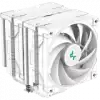 DeepCool AK620 WH, CPU Air Cooler, 2x120mm PWM FDB Fan, TDP 260W, 6 Heatpipes, White, LGA2066/2011-v3/2011/1700/1200/115x, AMD AM5/AM4, 129x138x160 mm(LxWxH), 3Y, R-AK620-WHNNMT-G-1