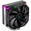 DeepCool AS500, CPU Air Cooler, 1x140mm PWM Fan, Addressable RGB LED, Intel LGA2066/2011-v3/2011/1700/1200/1151/1150/1155, AMD AM5/AM4, 142×98×164 mm(L×W×H) R-AS500-BKNLMN-G