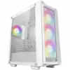 DeepCool CC560 MESH WH V2, Mid Tower, Mini-ITX/Micro-ATX/ATX, 2xUSB3.0, 1xAudio, 4x120mm Pre-Installed ARGB Fans, Tempered Glass, Mesh Panel, White, R-CC560-WHAMA4-G-2