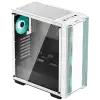 DeepCool CC560 WH V2, Mid Tower, Mini-ITX/Micro-ATX/ATX, 1xUSB3.0, 1xUSB2.0, 1xAudio, 4x120mm Pre-Installed LED Fans, Tempered Glass, Mesh Panel, White