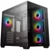 DeepCool CG530 4F, Mid Tower, Mini-ITX/Micro-ATX/ATX, Rear Connector support, 2xUSB3.0, 1xType-C Gen 2, 1xAudio, 3x120mm ARGB Reverse Fan, 1x120mm ARGB Fan, Tempered Glass, Mesh Panel, Black, R-CG530-BKADA4-G-1