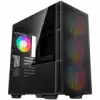 DeepCool CH560, Mid Tower, Mini-ITX/Micro-ATX/ATX/E-ATX, 1xUSB3.0, 1xType-C, 1xAudio, 3x140mm + 1x120mm Pre-Installed ARGB Fans, Tempered Glass, Mesh Panels, GPU Support Arm, Black, R-CH560-BKAPE4-G-1