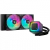 DeepCool LE240 V2, 240mm CPU Liquid Cooler, 2x120mm PWM ARGB Fans, ARGB block, Black, LGA1851/1700/1200/1151/1150/1155, AMD AM5/AM4, R-LE240-BKAMMC-G-2
