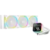 DeepCool LQ360 ULTRA ARGB WH, 360mm CPU Liquid Cooler, 3x120mm FL12 ARGB Fans, LED Screen, Anti-Leak Technology, White, LGA1851/1700/1200/115x, AMD AM5/AM4, 5Y, R-LQ360-WHASMC-G-1