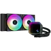 DeepCool LS520 SE, 240mm CPU Liquid Cooler, 2x120mm FC120 ARGB PWM Fans, ARGB Infinity Mirror,  LGA 1700/1200/1151/1150/1155, AMD AM5/AM4, 5Y, R-LS520-BKAMMM-G-1