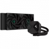 DeepCool LS520S Zero Dark, 240mm CPU Liquid Cooler, 2x120mm PWM Fans, Anti-Leak Technology, Black, LGA 1851/1700/1200/1151/1150/1155, AMD AM5/AM4, 5Y, R-LS520-BKNNMM-G-1