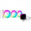 DeepCool LS720 SE White, 360mm CPU Liquid Cooler, 3x120mm FK120 PWM Fans, ARGB Multidimensional Infinity Mirror Top Cap, Black, LGA 1700/1200/1151/1150/1155, AMD AM5/AM4, 5Y, R-LS720-WHAMMM-G-1