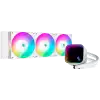 DeepCool LS720 SE White, 360mm CPU Liquid Cooler, 3x120mm FK120 PWM Fans, ARGB Multidimensional Infinity Mirror Top Cap, Black, LGA 1700/1200/1151/1150/1155, AMD AM5/AM4, 5Y, R-LS720-WHAMMM-G-1