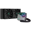 DeepCool LT520, 240mm CPU Liquid Cooler, 2x120mm FK120 PWM FDB Fans, 4th Gen Water Pump, ARGB Multidimensional Infinity Mirror Top Cap, Black, Int.LGA2066/2011v3/2011/1700/1200/1151/1150/1155, AMDsTRX4/sTR4/AM5/AM4