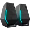 Edifier G1500 2.0 Audio System, BT V5.3, USB, AUX, 2.5-inch Drivers, RGB Lighting, 5W (RMS), Black