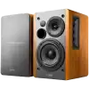 Edifier R1280T 2.0 Bookshelf Speakers, RCA, 0.5-inch Tweeters, 4-inch Drivers, 42W (RMS), Control Knobs and Remote Control, Brown