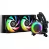 EK-Nucleus AIO CR240 Lux D-RGB, 2x EK-FPT FAN 120 D-RGB PWM fans, Rotatable ARGB Pump Top, Intel Sockets LGA: 1150, 1151, 1155, 1156, 1200, 1700, 2011, 2011-3, 2066, AMD Sockets: AM4, AM5, 5 Year Warranty