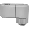 EK-Quantum Torque Double Rotary Offset 28 - Satin Titanium, adapter fitting