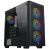 Xigmatek Gaming Z Pro EN41761 Black, E-ATX/ATX/M-ATX/MINI ITX, USB3.0 X1, USB2.0 X2, HD AUDIO, Metal Meshed FP & Left TG,4PCS Z20A & Galaxy II Fan Control Kit