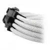 GELID 6+2pin VGA PCI-E Power extension cable 30cm individually sleeved WHITE, 18 AWG