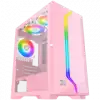 Gemini II Queen, EN48663, Pink, MATX, U3x1+U2x2, Meshed Grill ARGB LED Frontpanel & Left TG, 3PCS X24F Arctic Fixed RGB Fan