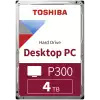 Toshiba P300 4TB ( 3.5", 128MB, 5400 RPM, SATA 6Gb/s )