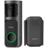 Imou 3MP Wi-Fi Doorbell 2S Kit, 2K QHD, 1/2.8 Progressive CMOS, 5000mAh rechargable battery, 125 wide-angle view, night vision 5m, Mic and Speaker, 8x Digital Zoom, PIR Motion / AI Human Detection, USB-C, Chime works as Wi-Fi extender, Weatherproof