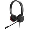 JABRA EVOLVE 30 II MS Stereo USB Headband, Noise cancelling, USB and 3.5 connectivity, with mute-button and volume control on the cord, with leather ear cushion, Microsoft optimized
