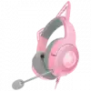 Kraken Kitty V2 - Pink, Gaming headset, Kitty Ears, Stream Reactive Lighting, HyperClear Cardioid Mic, 40 mm TriForce Drivers, Built into the earcups microphone, Razer Chroma RGB (Ear and Earcups), Surround sound: Only available on Windows 10 64-bit