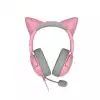 Kraken Kitty V2 - Pink, Gaming headset, Kitty Ears, Stream Reactive Lighting, HyperClear Cardioid Mic, 40 mm TriForce Drivers, Built into the earcups microphone, Razer Chroma RGB (Ear and Earcups), Surround sound: Only available on Windows 10 64-bit