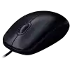 LOGITECH B100 Corded Mouse - BLACK - USB - B2B