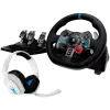LOGITECH G29 Driving Force Racing Wheel for PS + Astro A10 - WHITE