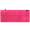 LOGITECH G PRO X TKL RAPID Gaming Keyboard - MAGENTA - US INT'L - USB - EMEA28i-935 - LINEAR