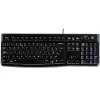 LOGITECH K120 Corded Keyboard - BLACK - USB - US INT'L - B2B