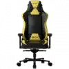 LORGAR Base 311, Gaming chair, PU eco-leather, 1.8 mm metal frame, multiblock mechanism, 4D armrests, 5 Star aluminium base, Class-4 gas lift, 75mm PU casters, Black + yellow