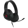 Lorgar Noah 501, gaming bluetooth headset with microphone, BT 5.3 JL7006, battery 1000mAh, type-C charging cable 0.8m, audio cable 1.5m, size:195*185*80mm, 0.28kg. Black