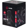 LORGAR Soner 313, Gaming Microphones, Black, USB condenser microphone with Volume Knob & Echo Kob, including 1x Microphone, 1 x 2.5M USB Cable, 1 x Tripod Stand, 1 x User Manual, body size: Φ47.4*158.2*48.1mm, weight: 243.0g