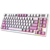 MSI FORGE GK600 TKL WIRELESS VIOLET - Hot-Swappable Mechanical Switches, PBT Keycaps, Sound-Dampening Foam and Gaskets, Integrated Display, RGB LED, 2.4GHz, BT, USB-C