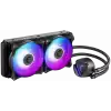 MSI MAG CORELIQUID 280R Liquid Cooler, 2x 140mm ARGB 1800rpm PWM Fans, ARGB Block, Radiator Pump Design, Rotatable Blockhead, Intel LGA 115x/1200/1366/2011/2066; AMD AM5/AM4/FM2+/FM2/FM1/AM3+/AM3/AM2+/AM2/TR4/sTRX4/SP3, 3Y Warranty