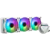 MSI MAG CORELIQUID 360R V2 WHITE Liquid Cooler, 3x 120mm ARGB 2000rpm PWM Fans, ARGB Block, Radiator Pump Design, Rotatable Blockhead, Intel LGA 115x/1200/1700/1366/2011/2066, AMD AM5/AM4/FM2+/FM2/FM1/AM3+/AM3/AM2+/AM2/TR4/sTRX4/SP3, 3Y Warranty