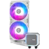 MSI MAG CORELIQUID A13 240 WHITE, 2x120mm Pre-installed ARGB Daisy Chain Fans, Replacable Top Cover, Copper Base Intel LGA 1700/1851, AMD AM5/AM4, 3Y Warranty