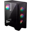 MSI MAG FORGE 120A AIRFLOW, Mid-Tower, ATX/M-ATX/ITX, 2x USB 3.2 Gen 1 Type-A, 1x Audio/1x Mic, LED On/Off Button, ARGB Hub, 6x 120mm ARGB Fans, Mesh Panel, 4mm Tempered Glass