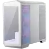 MSI MAG PANO M100R PZ WHITE, Micro - ATX Tower, M-ATX(Back-connect supported) / ITX, 1x USB 3.2 Gen 1 Type-A, 1xUSB 3.2 Gen2x2 Type- C, 1x Audio/1x Mic, LED Switch Loop Button, Power Button, 4x 120mm ARGB Fans, 270-degree panoramic tempered glass