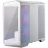MSI MAG PANO M100R PZ WHITE, Micro - ATX Tower, M-ATX(Back-connect supported) / ITX, 1x USB 3.2 Gen 1 Type-A, 1xUSB 3.2 Gen2x2 Type- C, 1x Audio/1x Mic, LED Switch Loop Button, Power Button, 4x 120mm ARGB Fans, 270-degree panoramic tempered glass