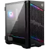 MSI MPG VELOX 100P AIRFLOW, Mid-Tower, ATX/Micro-ATX/Mini-ITX, 2x USB 3.2 Gen 1 Type-A, 1x USB 3.2 Gen 2x2 Type-C, 1xAudio/1xMic, 4x 120mm Fans (1x ARGB), ARGB Hub, Mesh Front Panel, Vertical GPU Bracket (No Riser Cable Included), Temp Glass +4RGB st