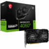 MSI Video Card Nvidia GeForce RTX 4060 TI VENTUS 2X BLACK 16G OC, 16GB GDDR6, 128bit, Boost: 2625 MHz, 18Gbps,  4352 CUDA Cores, PCIe 4 x 16, 3x DP 1.4a, HDMI 2.1a, RAY TRACING, Dual Fan, 1x8pin, 550W Recommended PSU, 3Y