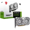 MSI Video Card Nvidia GeForce RTX 4060 VENTUS 2X WHITE 8G, 8GB GDDR6, 128bit, Boost: 2475 MHz, 3072 CUDA Cores, PCIe 4.0, 3x DP 1.4a, HDMI 2.1a, RAY TRACING, Dual Fan, 1x 8pin, 550W Recommended PSU, 3Y