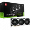 MSI Video Card Nvidia GeForce RTX 4070 VENTUS 3X 12G OC, 12GB GDDR6X, 192bit, Effective Memory Clock: 21000MHz, Boost: 2520 MHz, 5888 CUDA Cores, PCIe 4.0, 3x DP 1.4a, HDMI 2.1a, RAY TRACING, Triple Fan, 1x8pin, 650W Recommended PSU, 3Y