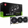 MSI Video Card Nvidia GeForce RTX 4070 VENTUS 3X E 12G OC, 12GB GDDR6X, 192bit, Effective Memory Clock: 21000MHz, Boost: 2505 MHz, 5888 CUDA Cores, PCIe 4.0, 3x DP 1.4a, HDMI 2.1a, RAY TRACING, Triple Fan, 1x8pin, 650W Recommended PSU, 3Y